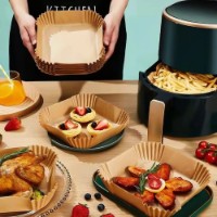 Hârtia de copt Papro Square Air Fryer Paper 20x20 25pcs imaginea #2 — magazin online Desire.md