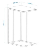 Лайт подставка Trendy Alaska C Black 30x60x40cm GTR006202 фото №3 — интернет-магазин Desire.md