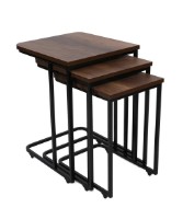 Suporturi pentru canapea Trendy Ce Metal Zigon 9401 Walnut/Black 48.8x42x31cm GTR000916 3pcs imaginea #2 — magazin online Desire.md