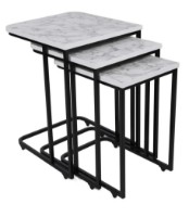 Suporturi pentru canapea Trendy Ce Metal Zigon 9404 White/Black 48.8x42x31cm GTR000917 3pcs imaginea #2 — magazin online Desire.md