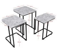 Suporturi pentru canapea Trendy Ce Metal Zigon 9404 White/Black 48.8x42x31cm GTR000917 3pcs imaginea #4 — magazin online Desire.md