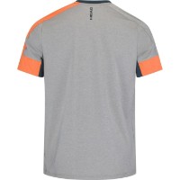 Мужская футболка Head Padel Tech T-Shirt S Grey/Orange фото №2 — интернет-магазин Desire.md