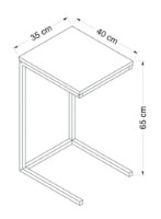 Лайт подставка Trendy Davin Walnut/Black 35x65x40cm GTR004059 фото №3 — интернет-магазин Desire.md