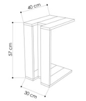 Лайт подставка Trendy Muju Oak/Anthracit 57x40x30cm GTR000555 фото №2 — интернет-магазин Desire.md