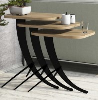 Suporturi pentru canapea Trendy Pion Oak/Black 35x60x45cm GTR000657 3pcs imaginea #1 — magazin online Desire.md