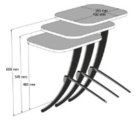 Suporturi pentru canapea Trendy Pion Oak/Black 35x60x45cm GTR000657 3pcs imaginea #4 — magazin online Desire.md