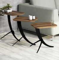 Suporturi pentru canapea Trendy Pion Walnut/Black 35x60x45cm GTR000658 3pcs imaginea #2 — magazin online Desire.md