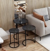 Suporturi pentru canapea Trendy Gloria Black Marble/Black 50x58x50cm GTR003968 3pcs imaginea #3 — magazin online Desire.md