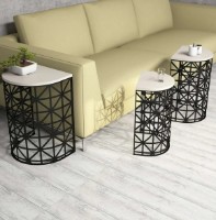 Suporturi pentru canapea Trendy Stil Metal Ferforje Black/Cream 46x33x62cm GTR000687 3pcs imaginea #3 — magazin online Desire.md