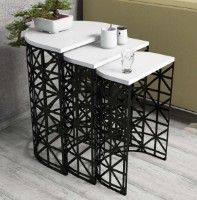 Suporturi pentru canapea Trendy Stil Metal Ferforje Black/White 46x33x62cm GTR000690 3pcs imaginea #1 — magazin online Desire.md