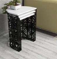 Suporturi pentru canapea Trendy Stil Metal Ferforje Black/White 46x33x62cm GTR000690 3pcs imaginea #2 — magazin online Desire.md