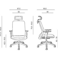 Офисное кресло Antares SONIA black фото №2 — интернет-магазин Desire.md