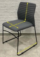 Scaun de birou ART Porter Mesh Gray 776-17 imaginea #3 — magazin online Desire.md