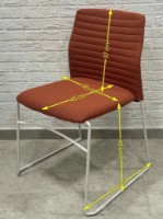 Scaun de birou ART Porter Mesh Red 776-05 imaginea #4 — magazin online Desire.md