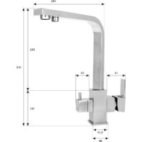 Baterie bucătărie Aquabright АБФ-3КР-3 imaginea #2 — magazin online Desire.md