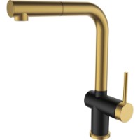 Baterie bucătărie Sandonna Riva Black\Gold