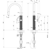 Baterie bucătărie Gessi 316 Kitchen Meccanica 60024-726 imaginea #2 — magazin online Desire.md