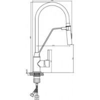 Смеситель для кухни Invena Terra BZ-54-L03-D фото №2 — интернет-магазин Desire.md