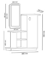 Прихожая Trendy Asia Oak/Anthracit 80x90x30cm GTR005914 фото №2 — интернет-магазин Desire.md