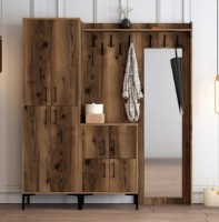 Antreu Trendy Berlin ABC Walnut/Black 200x180x35cm GTR001369 imaginea #1 — magazin online Desire.md