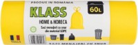 Saci pentru gunoi Klass With Cord 60L 10pcs Yellow