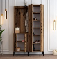 Antreu Trendy Berlin BA Walnut/Black 200x120x35cm GTR001356 imaginea #2 — magazin online Desire.md