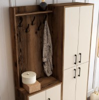 Antreu Trendy Berlin BA Walnut/Cream/Black 200x120x35cm GTR001359 imaginea #3 — magazin online Desire.md