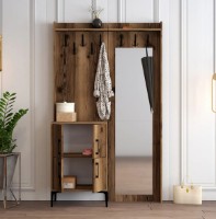 Прихожая Trendy Berlin BC Walnut/Black 200x120.3x35cm GTR001349 фото №2 — интернет-магазин Desire.md