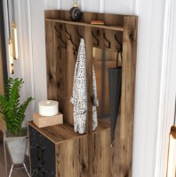 Antreu Trendy Berlin BC Walnut/Black Marble/Black 200x120.3x35cm GTR001351 imaginea #3 — magazin online Desire.md