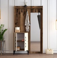 Прихожая Trendy Berlin BC Walnut/Cream/Black 200x120.3x35cm GTR001352 фото №2 — интернет-магазин Desire.md
