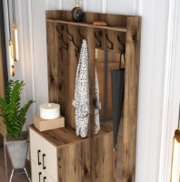 Прихожая Trendy Berlin BC Walnut/Cream/Black 200x120.3x35cm GTR001352 фото №3 — интернет-магазин Desire.md