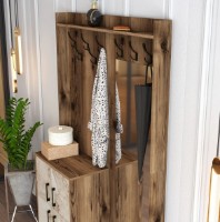 Antreu Trendy Berlin BC Walnut/White Marble/Black 200x120.3x35cm GTR001354 imaginea #3 — magazin online Desire.md