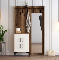 Antreu Trendy Berlin BC Walnut/White/Black 200x120.3x35cm GTR001353 imaginea #1 — magazin online Desire.md