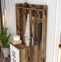 Antreu Trendy Berlin BC Walnut/White/Black 200x120.3x35cm GTR001353 imaginea #3 — magazin online Desire.md