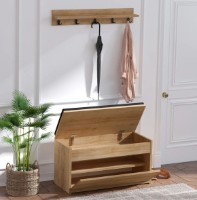 Antreu Trendy Boby Oak/Black 80x42x35cm GTR001336 imaginea #2 — magazin online Desire.md