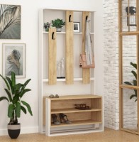 Antreu Trendy Chester White/Oak 180x90x36cm GTR001330 imaginea #1 — magazin online Desire.md