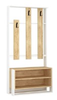 Antreu Trendy Chester White/Oak 180x90x36cm GTR001330 imaginea #2 — magazin online Desire.md