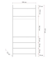 Прихожая Trendy Dynamic 12 Pine Atlantic104x225x52cm GTR005855 фото №4 — интернет-магазин Desire.md