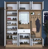 Antreu Trendy EA104 2421 Walnut/White 226.4x179.6x37.5cm GTR001433 imaginea #4 — magazin online Desire.md