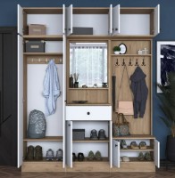 Antreu Trendy EA108 2428 Walnut/White 226.4x179.6x37.5cm GTR001431 imaginea #4 — magazin online Desire.md