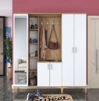 Antreu Trendy EA129 2797 Walnut/White/Gold 198.6x180x37.5cm GTR001428