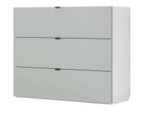 Комод Fabrik Home Hardy 3 White Ash/Light Grey