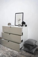 Комод Fabrik Home Hardy 3 White Ash/Light Grey фото №2 — интернет-магазин Desire.md