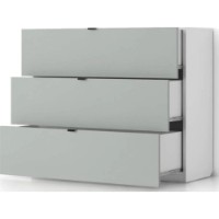 Комод Fabrik Home Hardy 3 White Ash/Light Grey фото №3 — интернет-магазин Desire.md