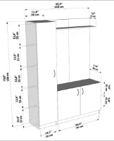 Antreu Trendy Naturel White 110x180x32cm GTR005919 imaginea #4 — magazin online Desire.md