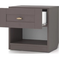 Прикроватная тумба Fabrik Home Mezzo 2 Cobalt Grey фото №3 — интернет-магазин Desire.md