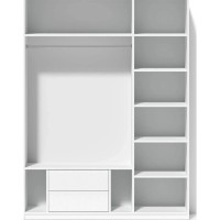 Шкаф Fabrik Home Mezzo one mirror 1500 White Ash фото №2 — интернет-магазин Desire.md