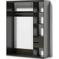 Шкаф-купе Fabrik Home Oslo one mirror 1600 Basalt фото №2 — интернет-магазин Desire.md