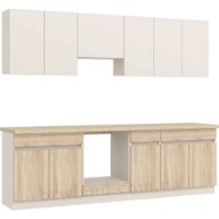 Кухонный гарнитур Gerbor Julia 2.6 Cashmere/Oak Sonoma фото №4 — интернет-магазин Desire.md