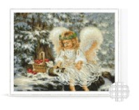Pictura cu diamante după numere Art Gallery Premium Angel (QB204069)